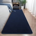 thumbnail image 1 of Runner Rug for Hallway, 2x8 Feet Non-Slip Washable Navy Blue Long Area Rug Runners for Hallways Bedroom, Soft Modern Comfy Memory Foam Runner Rugs Indoor Carpet for Kitchen Entrance Living Room, 1 of 10