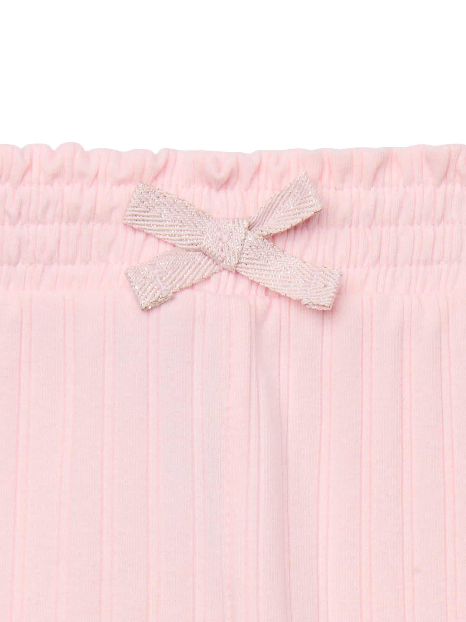 Garanimals Baby Girl Ruffle Waist Ribbed Leggings, Sizes 0M-24M