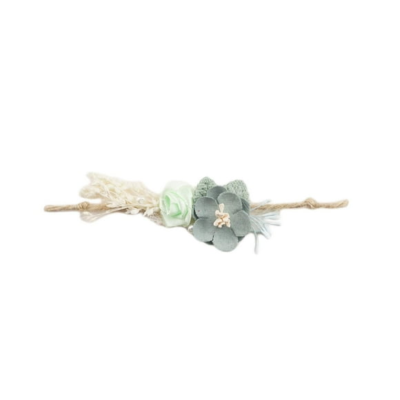 Zeroest Baby Photography Props Headband Newborn Girl Hair Accessories Photo Shoot Outfits Infant Flower Headdress (No.14)