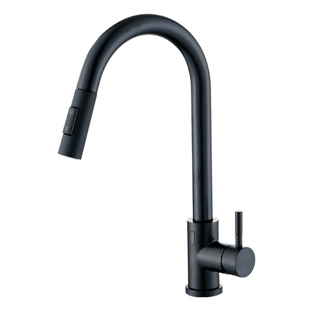 Sensor Kitchen Faucets Infrared Sensor Touchless One-Handle Pulldown Kitchen 304 Stainless Faucet,Adjustable Hot and Cold Water, 1/2 Universal Thread