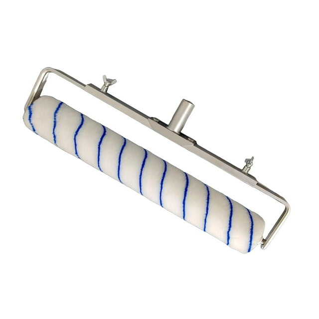jifeng Rouleau de Peinture avec Cadre Réglable pour Terrasse, Murs, Peinture sur Toit, Plafond, Rayures Bleues