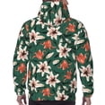 thumbnail image 7 of Cauagu Lilies Flowers for Men's Pullover Hooded Sweatshirt Athletic Casual Hoodie Aautumn Hoodie Sweatshirt for Men Pullover Casual Hooded Sweatshirt-3X-Large, 7 of 7