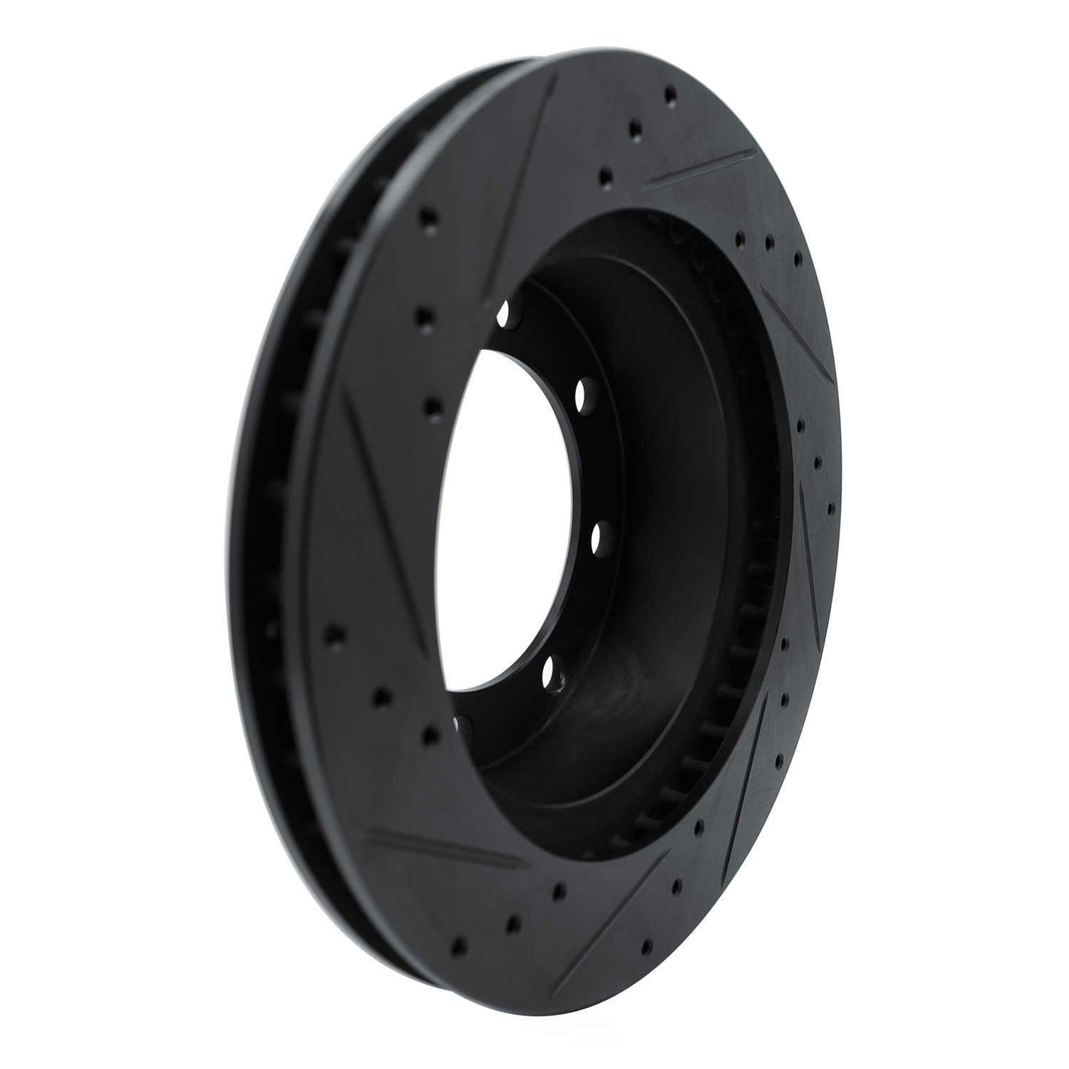 Dynamic Friction Company 633-40047R DFC Brake Rotor - Drilled And Slotted - Black