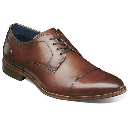 

Men s Florsheim Flex Cap Toe Oxford Shoes Dressy Leather Cognac 14317-221