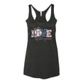 thumbnail image 3 of For the Love of the Game Sports Tri-Blend Racerback Tank Top, Vintage Black, Small, 3 of 5