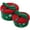 Red Green, variant on Holiday Themed Cotton Rope Storage Bin Hand Woven Basket For Christmas Home Decoration Desktop Sundries Organiser