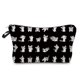 thumbnail image 2 of neceser Bolsa de maquillaje bonita, bolso de almacenamiento con cremallera, bolsa de cosméticos con estampado de gato encantador, resistente al agua, estuche portátil para lápices, color negro, gran o LIUWENJING unisex, 2 of 2