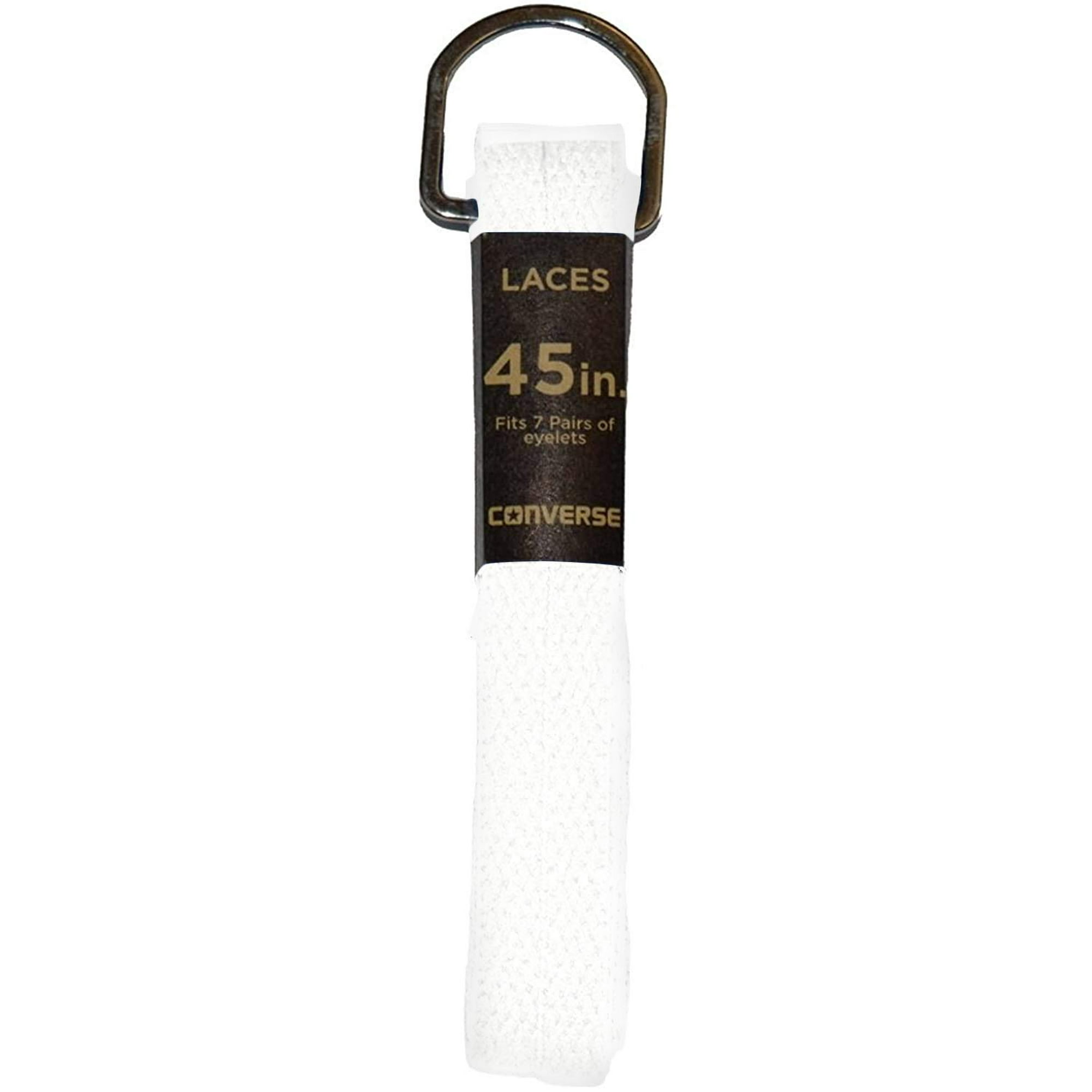 Converse 54 Inch Flat High Top Shoelaces White Walmart