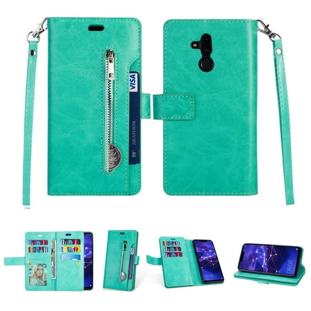 For Huawei Mate 20 lite Multifunctional Zipper Horizontal Flip Leather Case with Holder & Wallet &