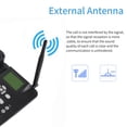 thumbnail image 4 of M Buder Fixed Wireless Phone 2G Desktop Telephone Support GSM 850/900/1800/1900MHZ SIM Card Cordless Phone with Antenna Radio Alarm Clock SMS Funtion for Call Center Office EU Plug Black, 4 of 4