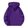 thumbnail image 1 of WZXFASHION Sweat à Capuche Décontracté Demi-Fermeture à Glissière pour Femmes, Économies d'Été, 1 of 7