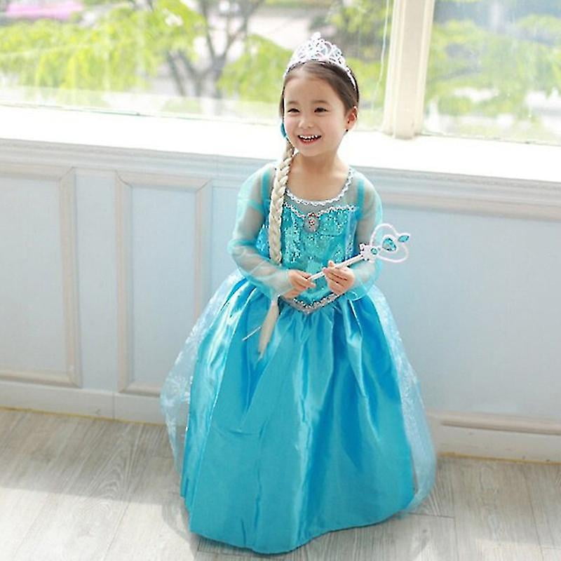 Kids Girls Frozen Elsa Cosplay Dress Children Mesh Princess Dresses Party Fancy DressHEFEI Walmart