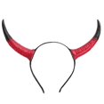 thumbnail image 1 of Kids Cattle Horn Headbands for Party Halloween Headwear for Music Festivals Photo Props for Halloween Photography White, 1 of 4