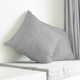 thumbnail image 3 of Grey Burlap Texture Pillow Covers 26x26 Inch Decorative Throw Pillow Cover, Farmhouse Vintage Gray Sofa Pillowcases Accent Cushion Case Home Decor Bedroom Living Room, 3 of 6