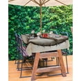thumbnail image 3 of Hokiten Outdoor Tablecloths with Umbrella Hole & Zipper, Rustic Star Brown 54x80 Inch Tablecloth Rectangle, Retro Country Farmhouse Aesthetic Waterproof Table Cloth, Patio/Pool/Picnic Table Covers, 3 of 7