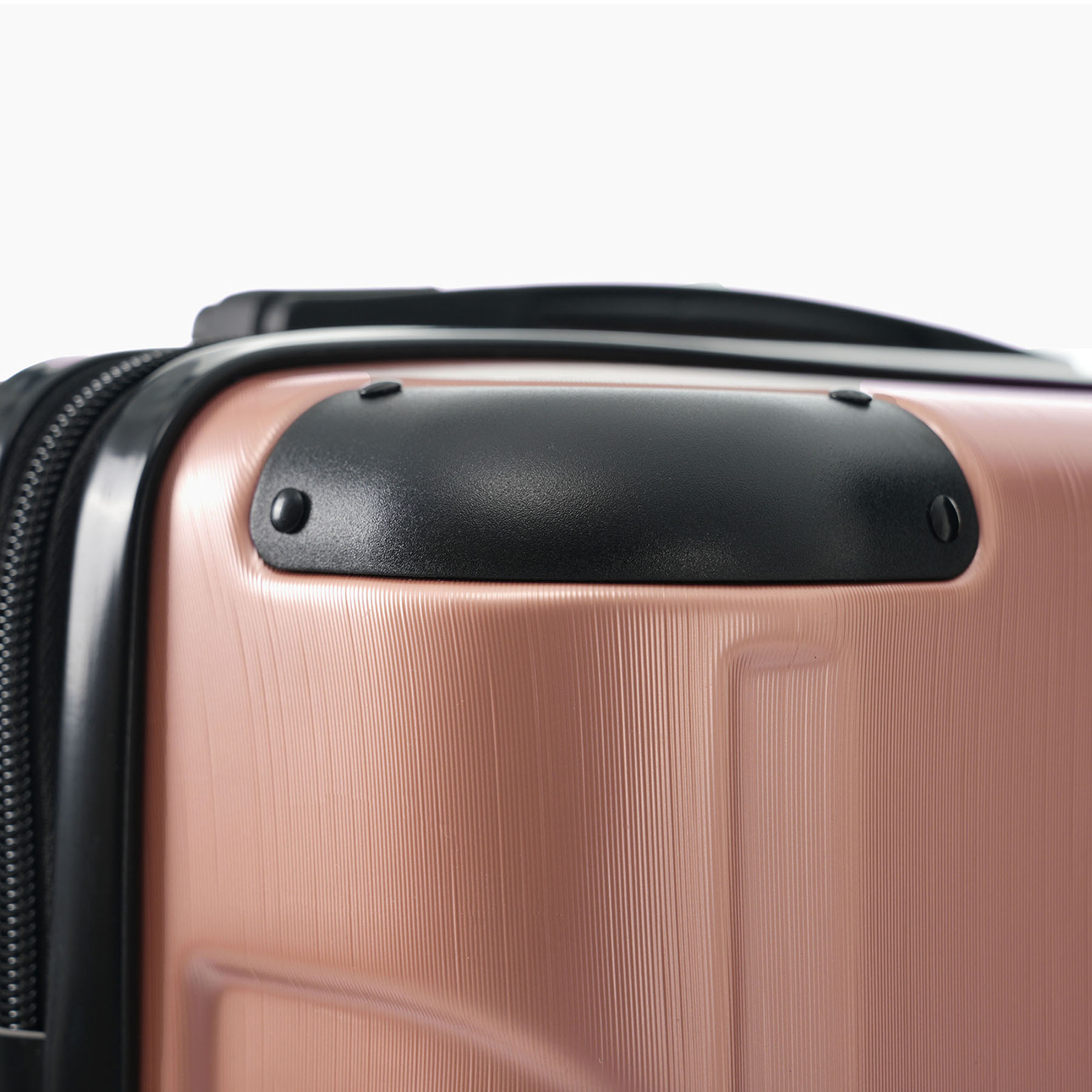 S-HOME Lightweight Durable Hardshell ABS Suitcase in Elegant Design 20 Inch Travel Carry On Luggage with Spinner Wheels,Rose Pink