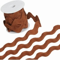 Rick Rack Trim for Sewing 1.34 Inch RIC Rac Ribbon Giant Jumbo RIC Rac 10 Yards Christmas Zig Zag Coffee Wave Bending Fringe Trim Woven Fabric S Shaped Lace for DIY Crafts Silver
