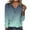 Womens Clothing Green, variant on Womens V Neck T Shirts, Long Sleeve Shirts for Women Fall Fashion Loose Fit Ombre Tie Dye Dressy Blouses T-Shirts with Oblique Buttons S-2XL