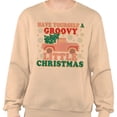 thumbnail image 2 of Groovy Little Christmas Sweatshirt Unisex 2X-Large Sand, 2 of 5