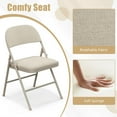 thumbnail image 5 of Resenkos Folding Chair, Kitchen Chairs,Foldable Chair Set of 6 with Padded Seat Seat and Fabric Covered Backrest-Set of 6, 5 of 10