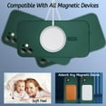 thumbnail image 2 of Magnetic case for iPhone 12 Mini Phone Case for Women, Matte Luxury Soft Metallic Luster Design with Camera Lens Protector, Compatible with Magsafe Case for iPhone 12 Mini 5.4" - Green, 2 of 11