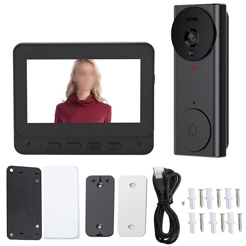 Whatever You Like-4.3" Wireless Video Door Bell Phone Intercom System Monitor Doorbell Camera