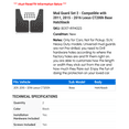 thumbnail image 2 of Mud Guard Set 2 - Compatible with 2011, 2015 - 2016 CT200h Base Hatchback, 2 of 2