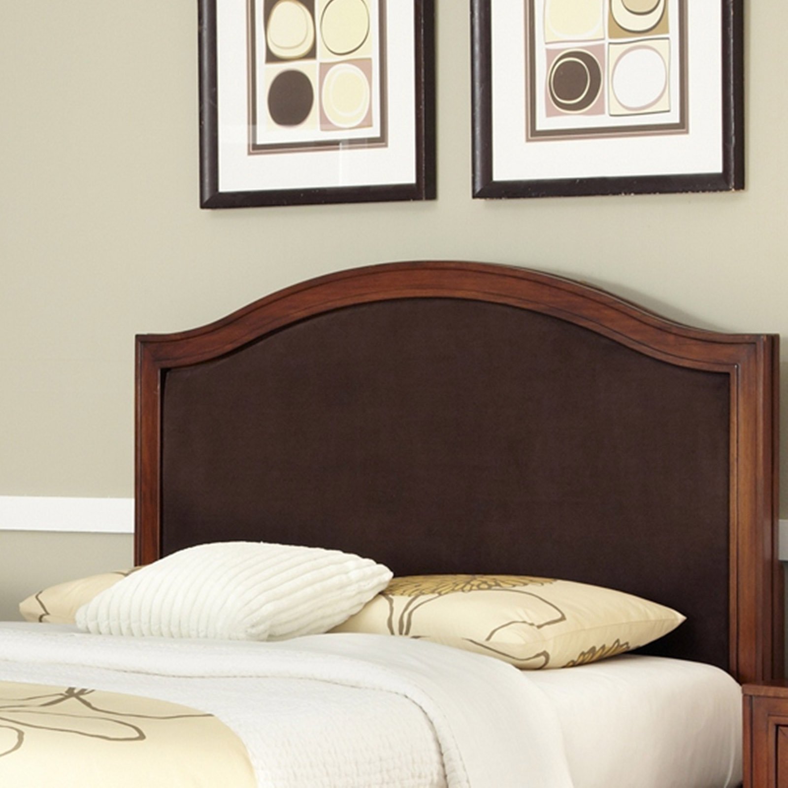 Home Styles Duet King/California King Camelback Headboard with Brown