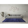 thumbnail image 3 of Ahgly Company Indoor Rectangle Abstract Blue Modern Area Rugs, 2' x 4', 3 of 4