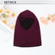 thumbnail image 5 of Máscara Facial Todo Incluido de Bargains Únicos Poliéster Panal Mantener Caliente Transpirable Rojo Vino 1 Pcs, 5 of 6