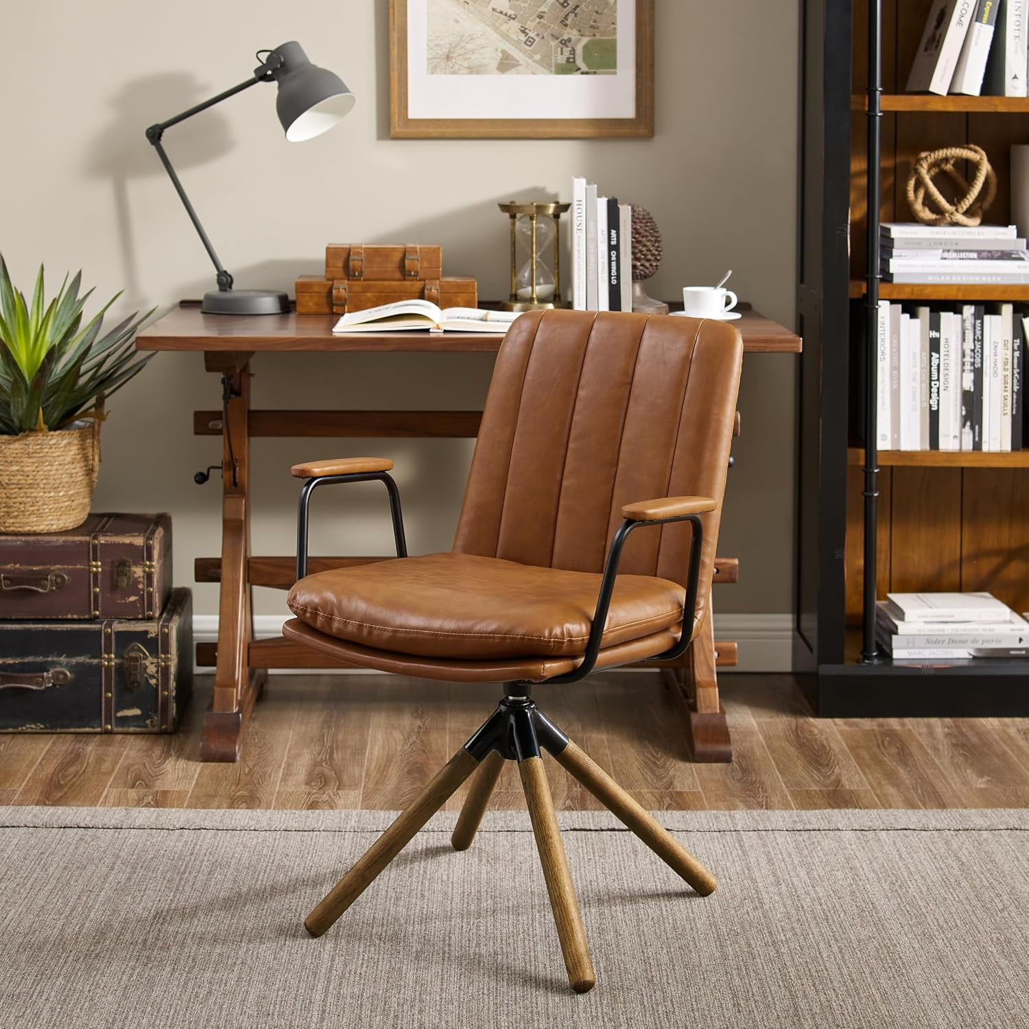 swivel office chair no wheels product