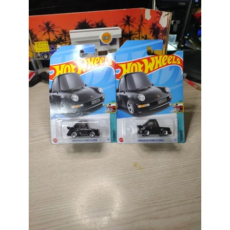 2023 Hot Wheels 2 Car Lot Tooned Porsche 911 Turbo 3.6 964 Black 234/250