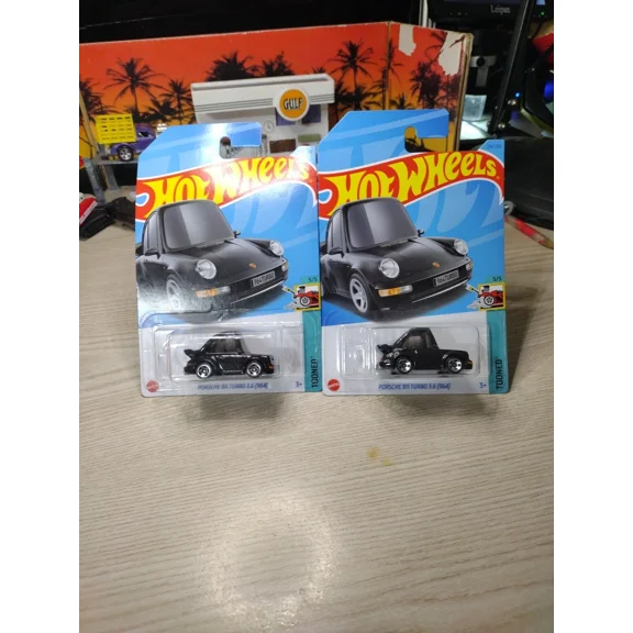 2023 Hot Wheels 2 Car Lot Tooned Porsche 911 Turbo 3.6 964 Black 234/250