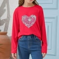 thumbnail image 2 of Annhoo Cute Tops for Children Loose Long Sleeve Round Neck Print Graphic Shirts Fashion Spring Clothes, 2 of 6