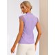 thumbnail image 3 of Blusa Básica Sin Mangas Allegra K Con Cuello En V Para Oficina de Trabajo Mujer Púrpura S, 3 of 4