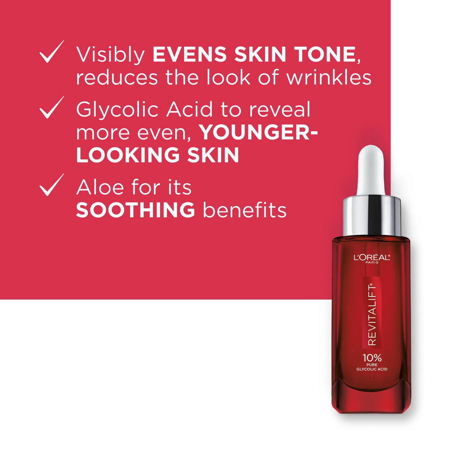 Sérum D'Acide Glycolique Pur 10% | Revitalift Triple Power LZR Avec 10% D'Acide Glycolique Pur