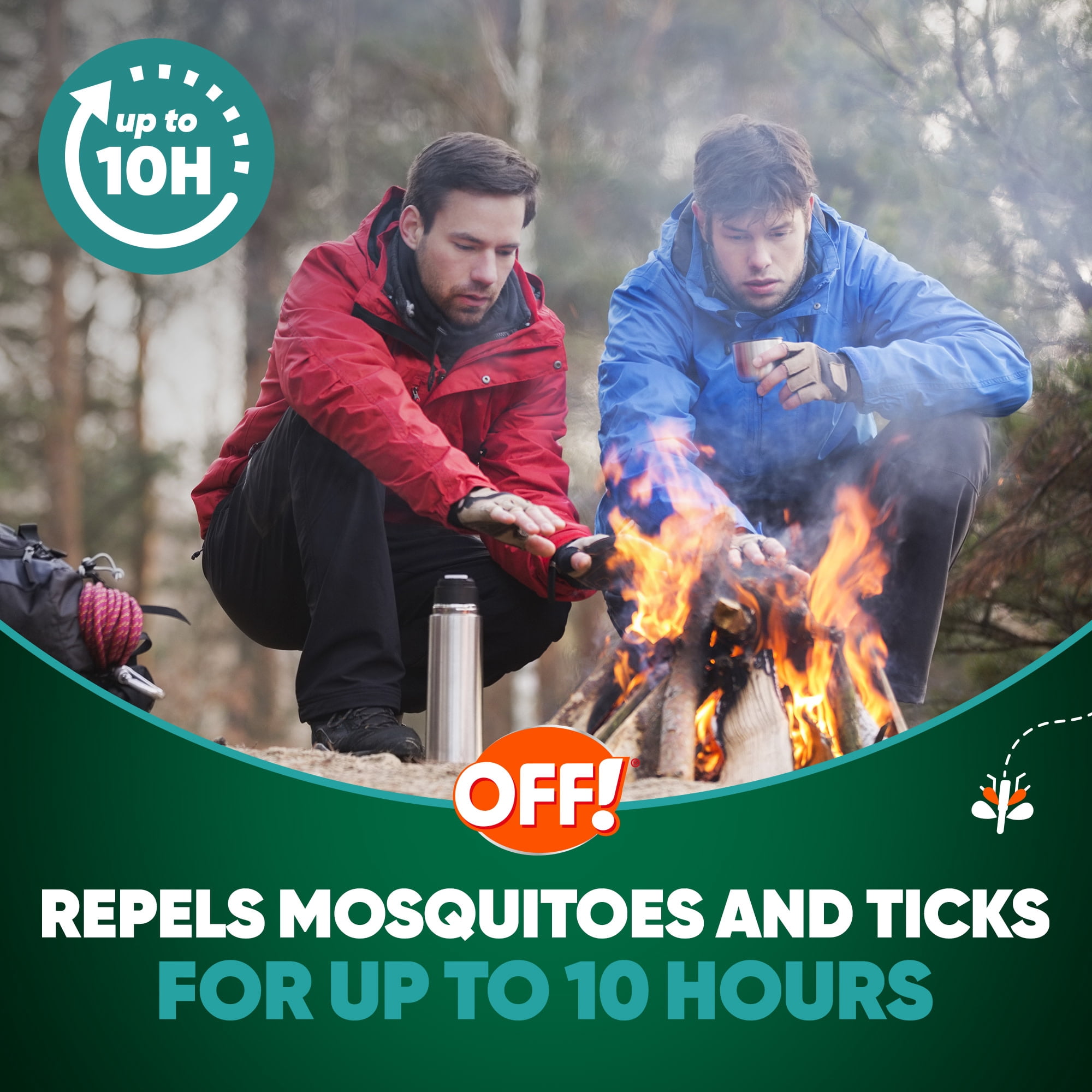 OFF! Deep Woods® Max Mosquito & Tick Aerosol Spray with 20% Picaridin, 9 oz
