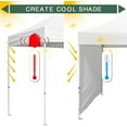 thumbnail image 4 of Eurmax Instant Sunwall for 10x20FT Pop up Canopy, 1 Pack Field Green Canopy Sidewall, 4 of 7