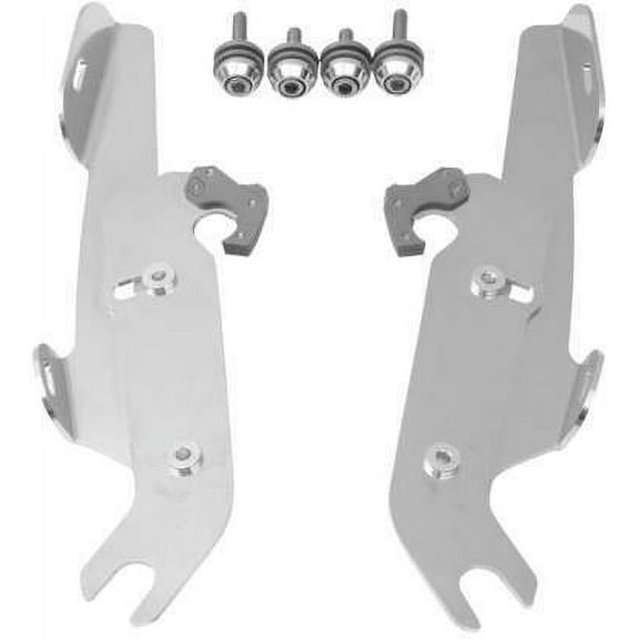 Fats/Slims/Batwing Fairing Polished Trigger Lock Mount Kit w/Light Bar