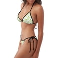 thumbnail image 2 of Balery Frogs and Dragonflies Pijama Estampado Bikini de Dos Piezas para Mujer - Conjunto de Bikini Ajustable Sexy y Cómodo para Playa, 2 of 6