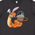 thumbnail image 4 of Inktastic Easter Cute Snake with Basket and Bunny Ears Youth T-Shirt, 4 of 5
