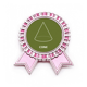 thumbnail image 1 of El espacio geométrico matematica cono Insignia broche Medalla rosa premiada, 1 of 3