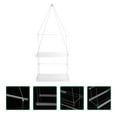 thumbnail image 3 of CNKOO Shelf Hanging Shelves Wall Window Rope Rack Planter Acrylic Flower Floating Shelf Flowerpot Storage Herb Display 2 Tier, 3 of 7