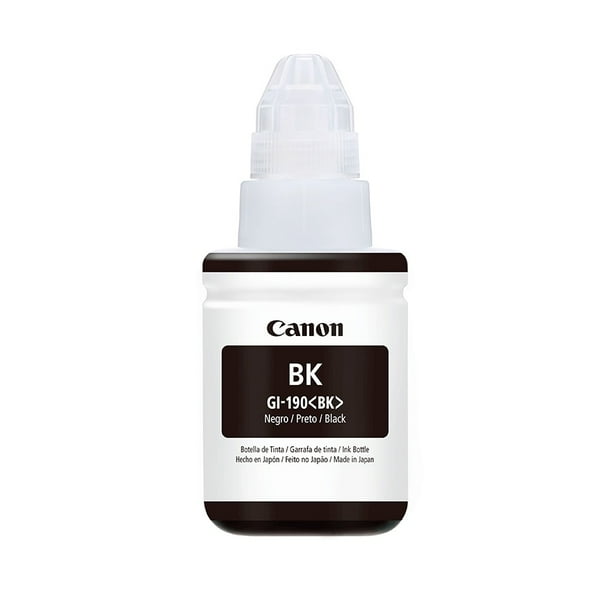 Tinta Canon GI 190 BK / 0667C001AB / Negro / 6000 páginas / PIXMA
