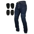thumbnail image 4 of Skylinewears Men's Protective Lined Motorcycle Jeans - Stylish Denim Biker Pants K-01 Blue, 4 of 4