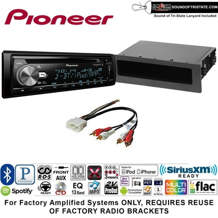 Pioneer DEH-S6000BS Double Din Radio Install Kit with Bluetooth, Sirius XM, CD Player Fits 1998-2003 Toyota Sienna + Sound of Tri-State (Best Rates For Sirius Xm Radio)
