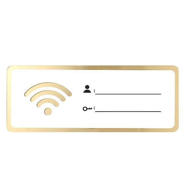 White Ornament Sign Board Wifi Password Sign Guest Room Printable Wifi Sign Hotel Wifi Chalkboard Acrylic Wifi Sign