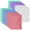 Multicolor, variant on 11 Holes Clear Poly Envelope Binders Pocket Insert with Hook and Loop Closure Letter Size 10 Packs