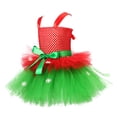 thumbnail image 2 of Conjunto de elfo navideño verde con diseño de moda navideña, juego de rol para fiestas, falda de ballet para niñas, falda abullonada, 2 of 6