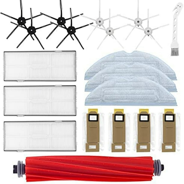 Deoxygene Replacement Parts Kit Main Brush Side Brushes Dust Bag